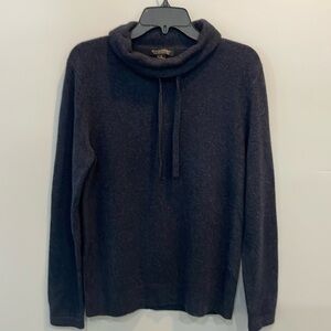 Banana Republic Italian Yarn Cowl Neck Sweater | Navy Blue Size S Cozy & Stylish